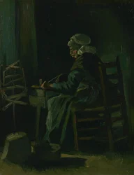 Woman Winding Yarn